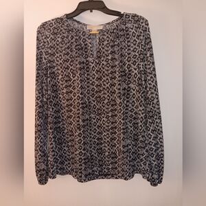 Michael Kors Medium Snake Print Blouse